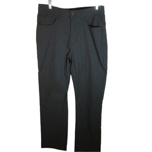 Eddie Bauer nylon pants mens 34 x 30* gray straight leg hiking outdoor stretch